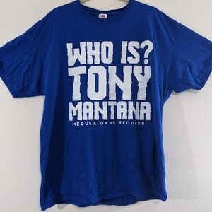 MEDUSA Gang Records short sleeve t-shirt blue XL